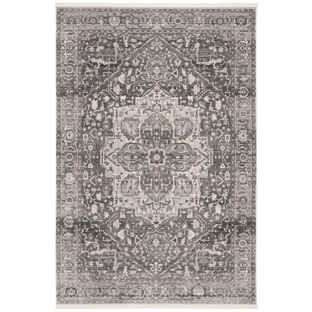 Safavieh 3 x 5 ft. Vintage Persian Power Loomed Rectangle Area Rug Grey & Charcoal VTP479F-3